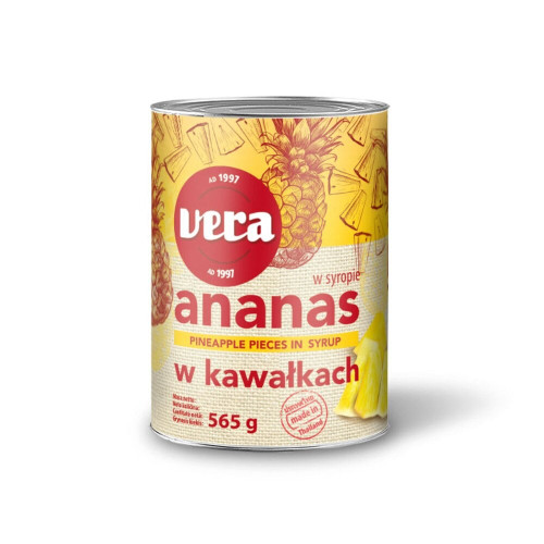 Ananas kawałki 565g-VERA(24)
