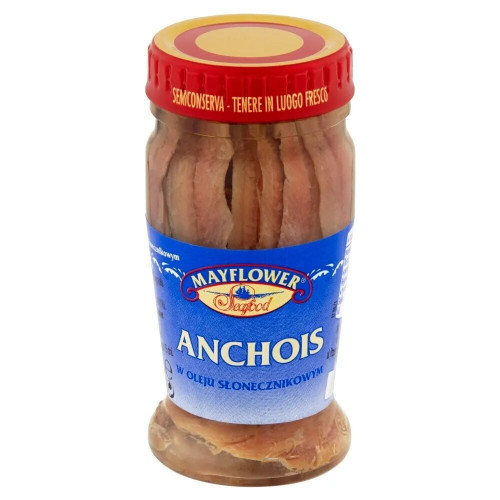 Anchois w&nbsp;oleju słonecznikowym 90g/51g-MAYFLOWER(12)