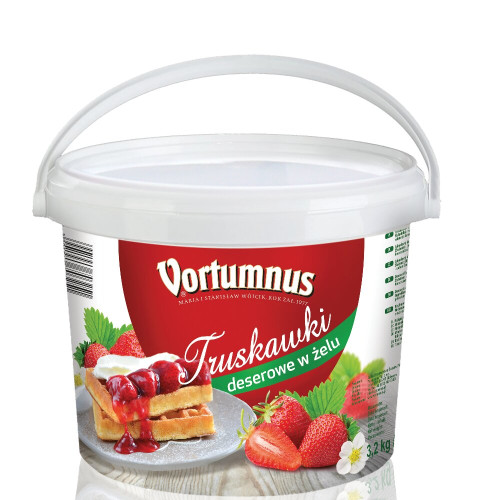 Truskawki w&nbsp;żelu 3,2kg-VORTUMNUS