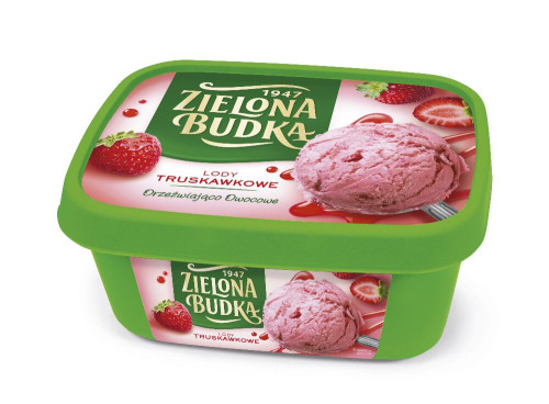 1000ml Lody Truskawka-ZIELONA BUDKA(6)