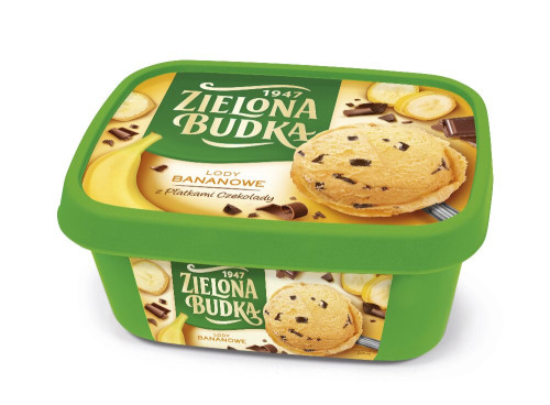 1000ml Lody Banan z&nbsp;Płatkami Czekolady-ZIELONA BUDKA(6)