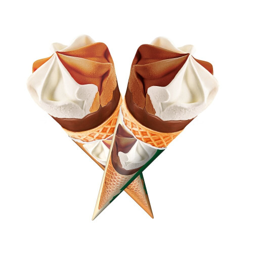 Lody Rożek MIX TT(Słony Karmel-Śmietanka+Czekolada-Śmietanka) 110ml-ZIELONA BUDKA(36)