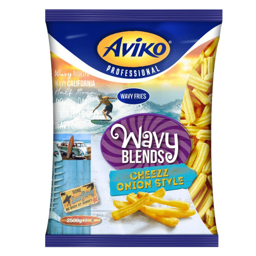 Frytki Wavy Blends serowo cebulowe [Cheezz&Onion] 2,5kg-AVIKO(4) [809565]