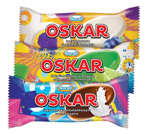 Lody Patyk Oskar MIX III 90ml-KORAL(30)