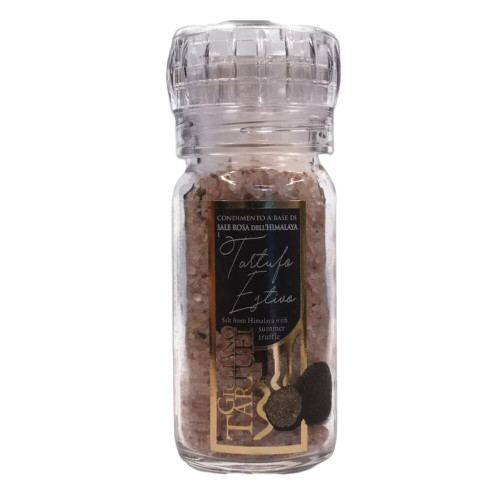 Sól himalajska różowa z&nbsp;truflami letnimi młynek 90g-GIULIANO TARTUFI