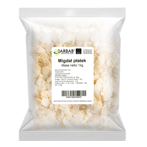 Migdał płatek 1kg Jarbab