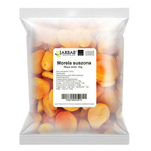 Morela suszona 1kg Jarbab