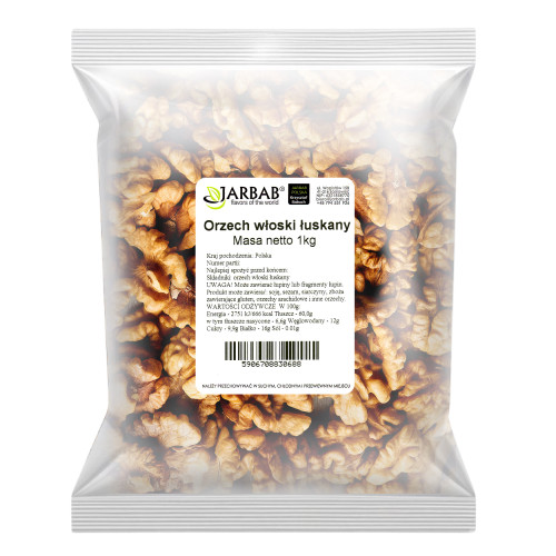 Orzech włoski łuskany 1kg Jarbab